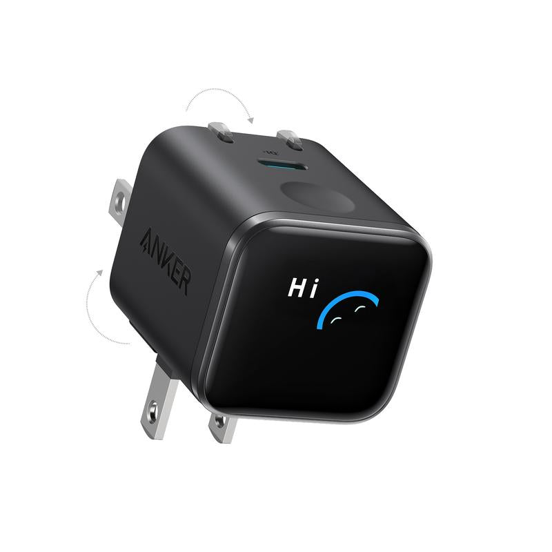 Anker Smart Display Charger - 45W Fast Charging USB-C with Smart Recognition & Care Mode, Compact Design with 180° Foldable Plug, Perfect for iPhone 17/16/15 Series, MacBook & Apple Watch