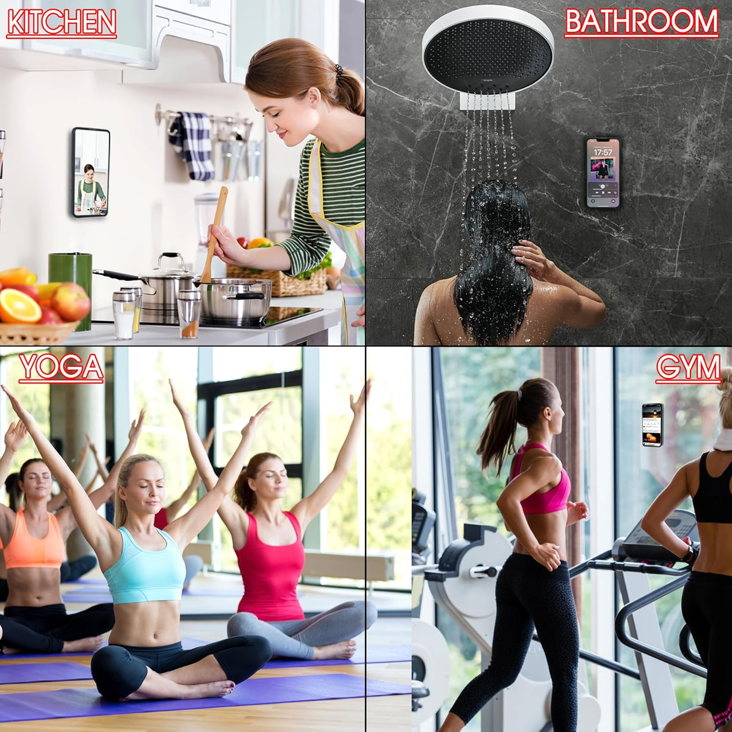 Revolutionary Double-Sided Silicone Suction Cup Phone Mount for Perfect Selfies and Videos - Effortlessly Attach to Glass, Mirrors, and More - Ideal for iPhone and Android - 3.97 Inches, White