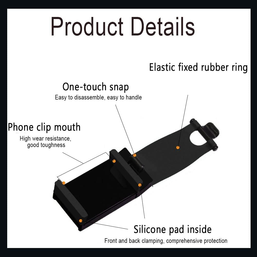 Revolutionize Your Drive with the Adjustable Car Phone Holder - Universal Steering Wheel Mount for Hands-Free Convenience!