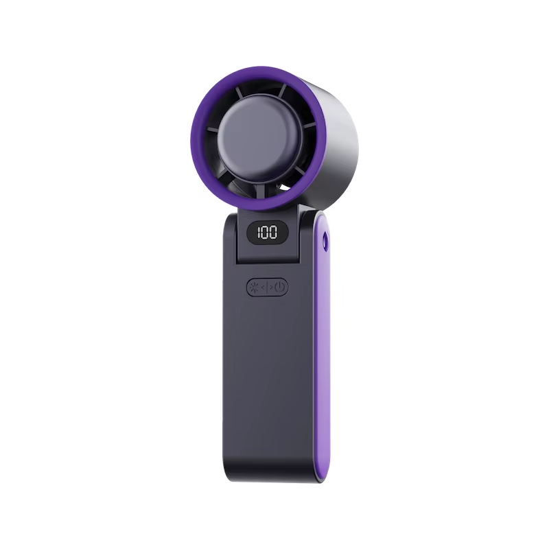 Ultimate High-Speed Rechargeable Portable Turbo Fan - 100-Level Foldable Mini Air Cooler with Long-Lasting 3600mAh Battery
