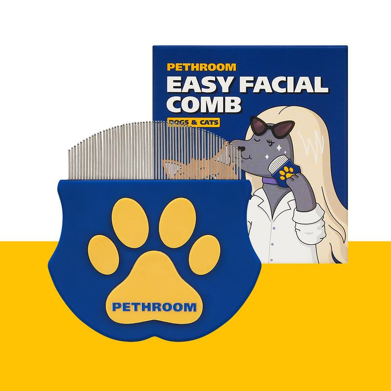 PETHROOM Pet Eye Comb - Easy Facial Grooming Tool for Cats and Dogs