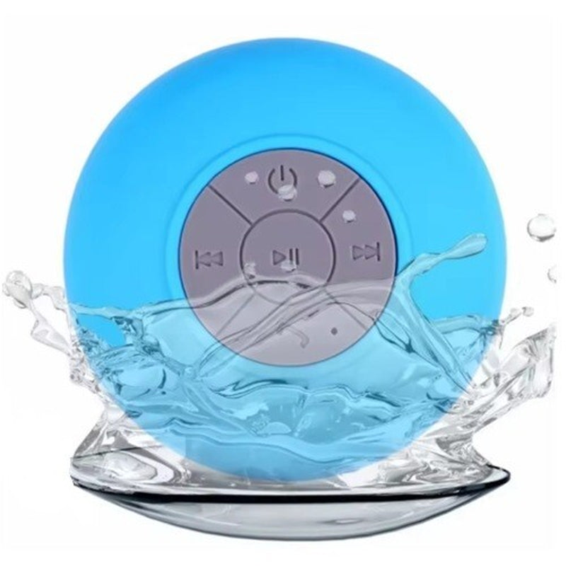 Experience Music Anywhere with the Mini Portable Bluetooth Waterproof Shower Speaker - Suction Cup & LED Light!