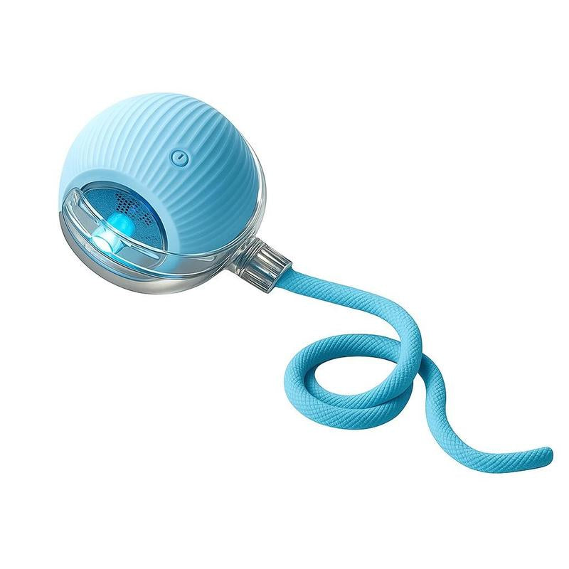 Mizusu Interactive Cat & Dog Teaser Toy - Includes 2 Extra Tails & Rolling Ball for Endless Fun! Perfect Pet Supplies for Cats and Dogs!