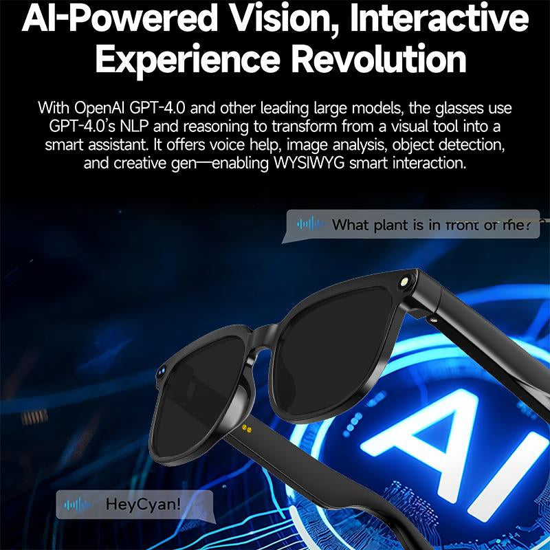 AI Smart Camera Glasses - 8MP Photochromic Lenses, Touch Control & Real-Time Translation for Effortless Hands-Free Photography & Adventure! Perfect Valentine's Day Gift!