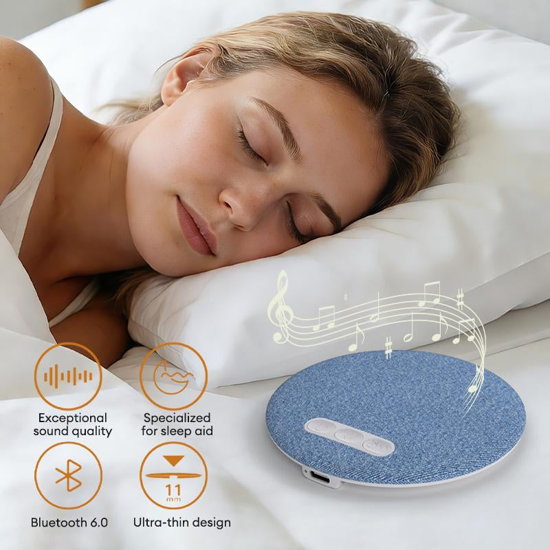 HYUNDAI S1 Ultra-Thin Bluetooth Pillow Speaker - Immerse in Soft 3D White Noise & Bedtime Music, Headphone-Free Sleep Sound with Bluetooth 6.0, Compatible with Android & iOS