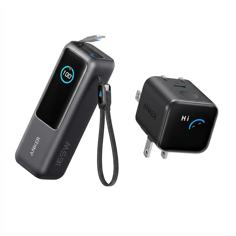 Anker Smart Display Charger - 45W Fast Charging USB-C with Smart Recognition & Care Mode, Compact Design with 180° Foldable Plug, Perfect for iPhone 17/16/15 Series, MacBook & Apple Watch