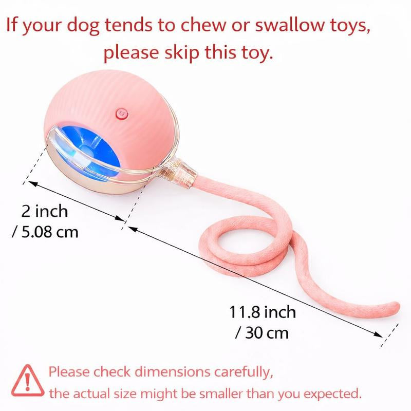 Mizusu Interactive Cat & Dog Teaser Toy - Includes 2 Extra Tails & Rolling Ball for Endless Fun! Perfect Pet Supplies for Cats and Dogs!