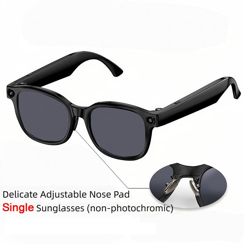 AI Smart Camera Glasses - 8MP Photochromic Lenses, Touch Control & Real-Time Translation for Effortless Hands-Free Photography & Adventure! Perfect Valentine's Day Gift!