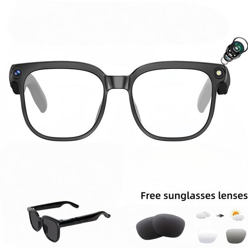 AI Smart Camera Glasses - 8MP Photochromic Lenses, Touch Control & Real-Time Translation for Effortless Hands-Free Photography & Adventure! Perfect Valentine's Day Gift!