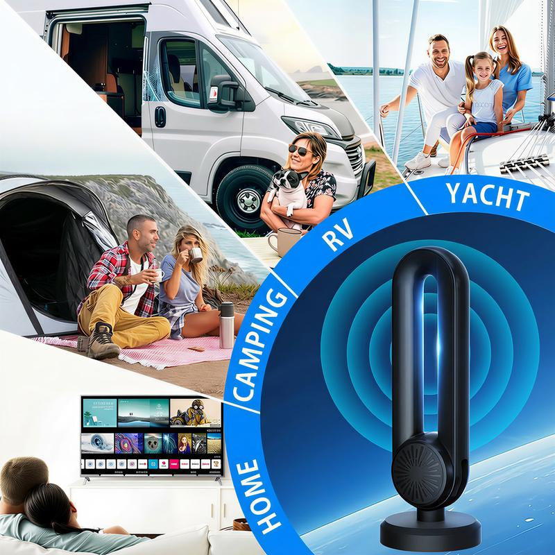 High-Performance Indoor TV Antenna for Smart TVs – Easy Setup, Strong Magnetic Base, Long Range Reception for Local Channels