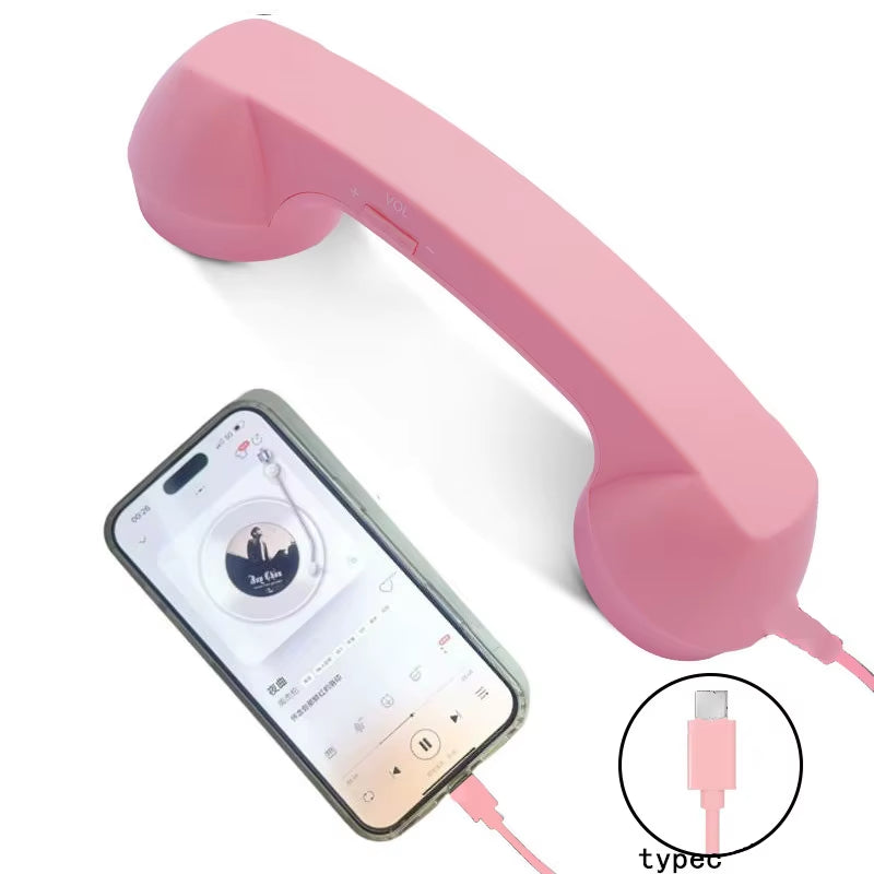 Retro Type-C Wired Headset with Microphone - Ideal for Voice Chat and Live Streaming on Android