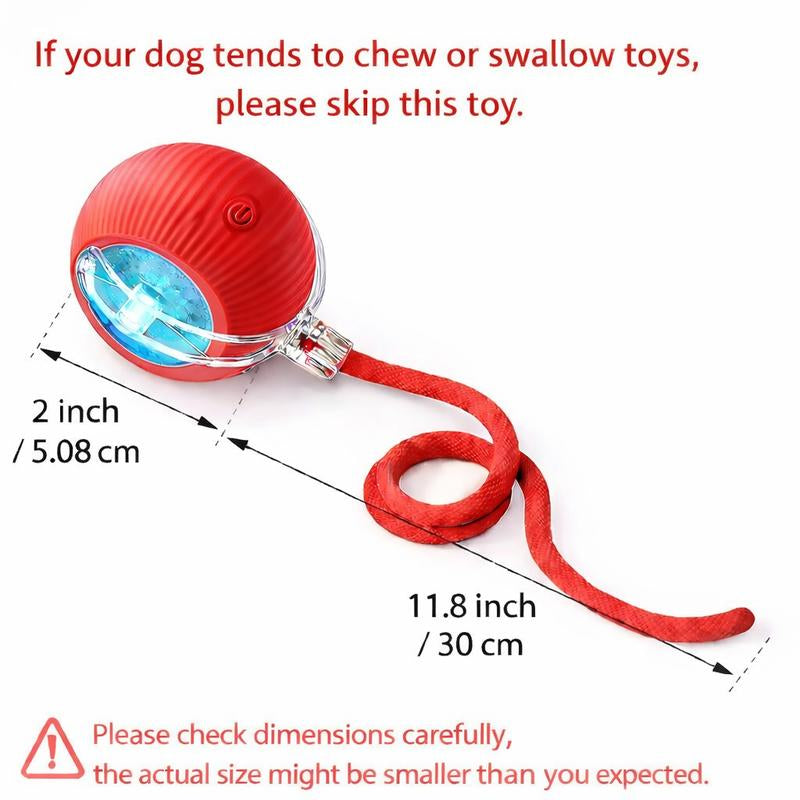 Mizusu Interactive Cat & Dog Teaser Toy - Includes 2 Extra Tails & Rolling Ball for Endless Fun! Perfect Pet Supplies for Cats and Dogs!