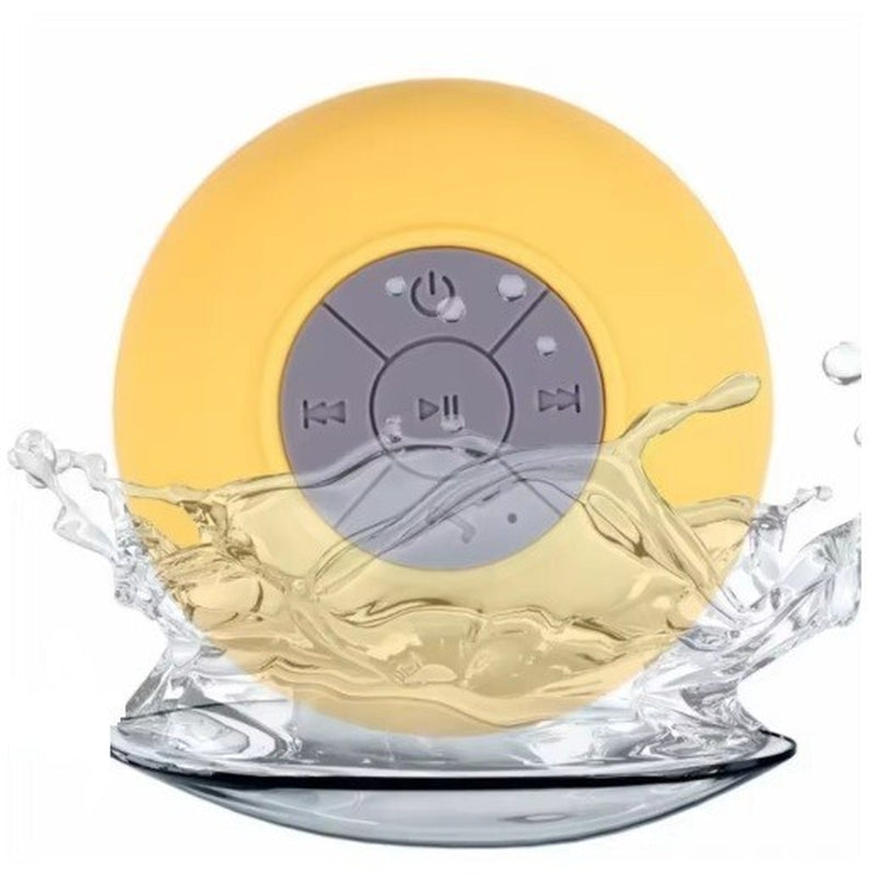 Experience Music Anywhere with the Mini Portable Bluetooth Waterproof Shower Speaker - Suction Cup & LED Light!