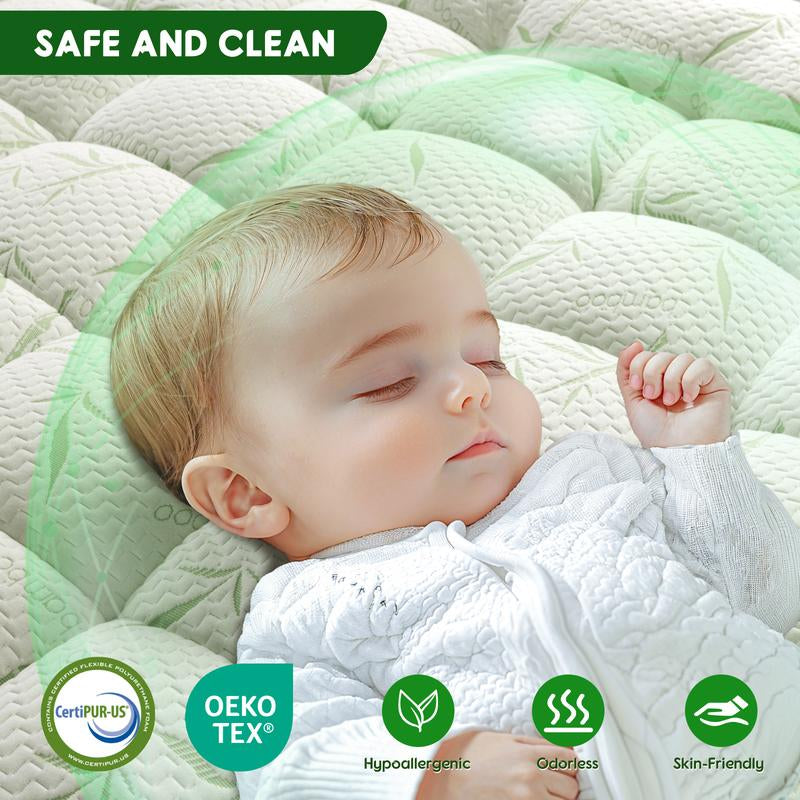 Shilucheng Mattress Topper - Extra Thick Soft Mattress Protector down Alternative Fill, Mattress Pad Cover Cotton Top with 8-21" Deep Pocket, Machine Washable and Comfortable