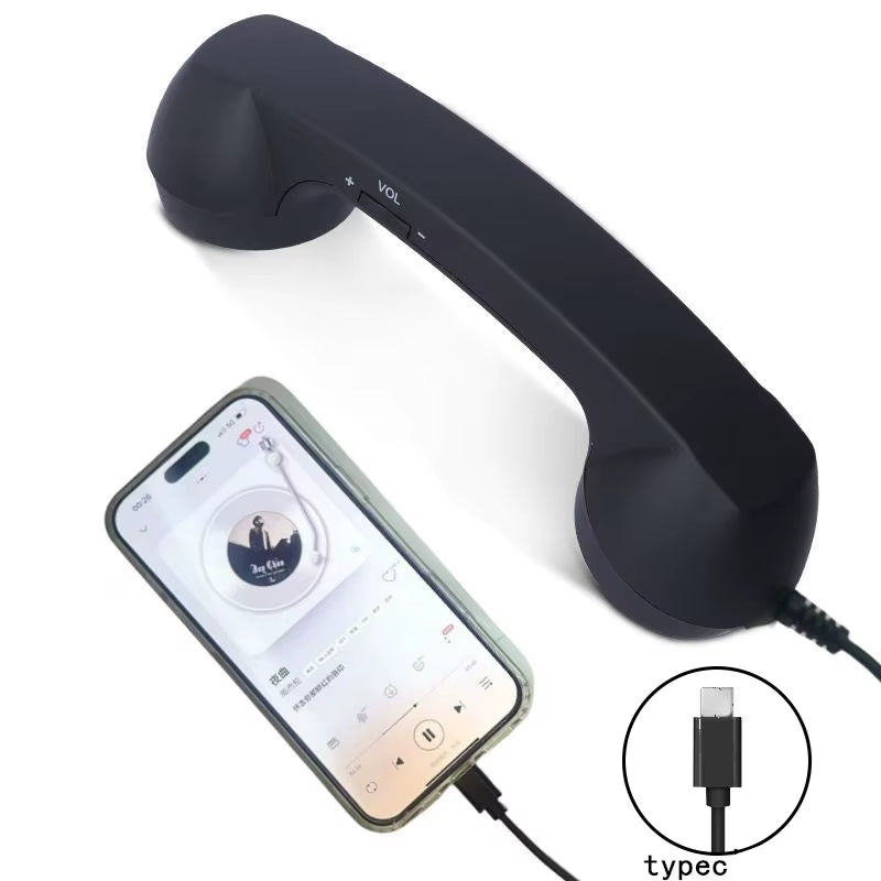 Retro Type-C Wired Headset with Microphone - Ideal for Voice Chat and Live Streaming on Android