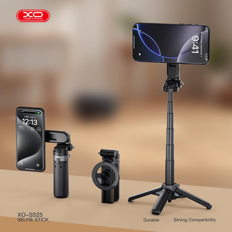 2026 Multifunctional Magnetic Mini Selfie Stick with 360° Rotation, Bluetooth Control, and Magnetic Phone Holder - Ideal for Selfies, Video Recording, and Vlogging, Extends up to 14.96 Inches, Compatible with Most Smartphones