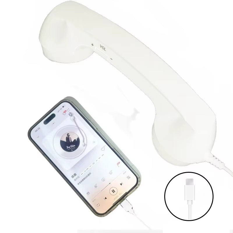 Retro Type-C Wired Headset with Microphone - Ideal for Voice Chat and Live Streaming on Android