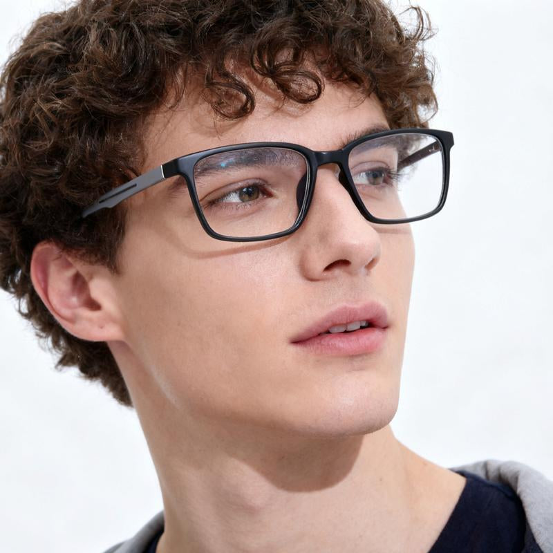 ZENOTTIC Daily Anti-Blue Light Glasses for Office Work and Gaming - High-Quality Lightweight TR90 Flexible Frame, Unisex UV400 Protection, Adjustable Clarity