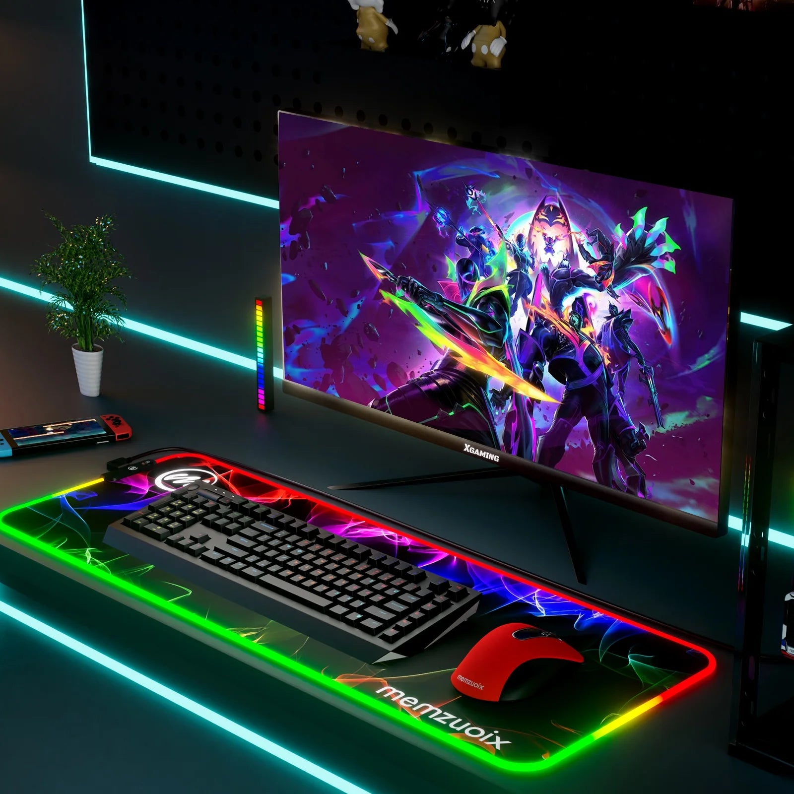 Experience Ultimate Gaming with our Large RGB LED Mouse Pad - 31.5" x 11.8", 12 Dynamic Lighting Modes, Anti-Slip Base, Waterproof & Stain Resistant!