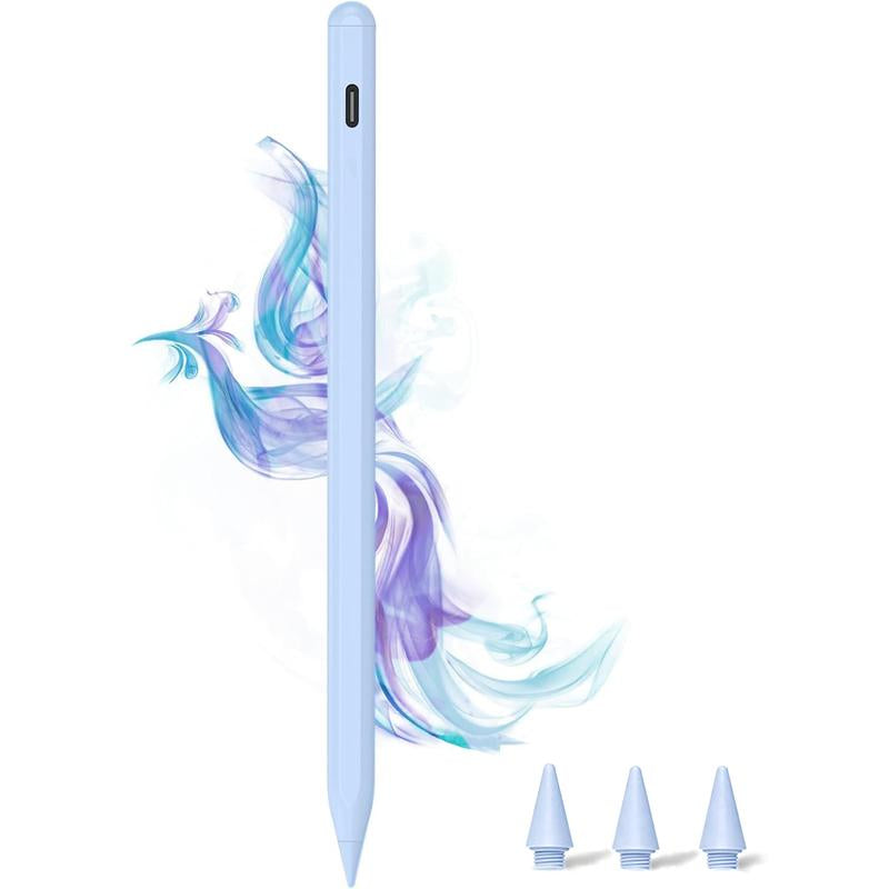 Precision Stylus for Apple iPad A16 (11" & 10" Generations), Fast Charging Compatible with iPad 11-6, Air (11"/13"), Pro (13"/11"/12.9"), Mini A17 Pro (7/6/5), Featuring Palm Rejection and Tilt Sensitivity