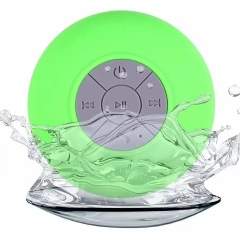 Experience Music Anywhere with the Mini Portable Bluetooth Waterproof Shower Speaker - Suction Cup & LED Light!