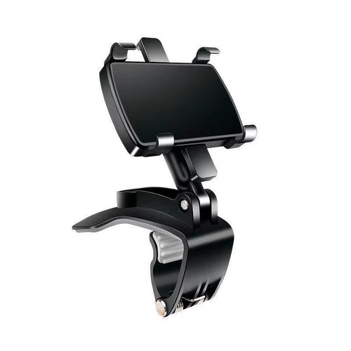 360° Rotatable Multi-Function Car Phone Holder - Dashboard & Mirror Clip for Ultimate Convenience