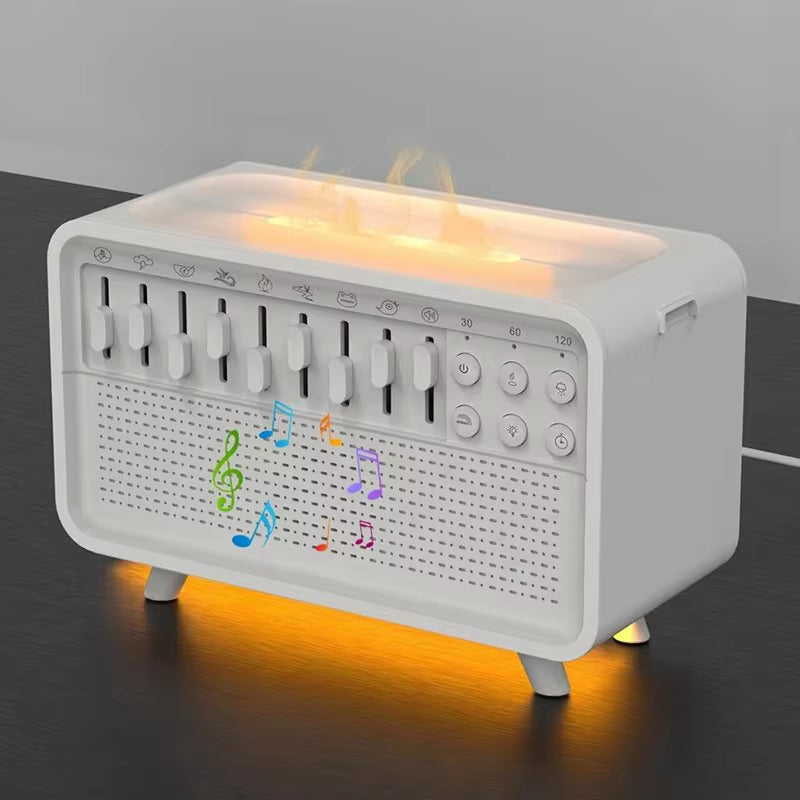 4-in-1 HIFI Bluetooth Speaker & Sleep Aid: LED Night Light, Humidifier, and 8 Nature Sounds for Perfect Relaxation