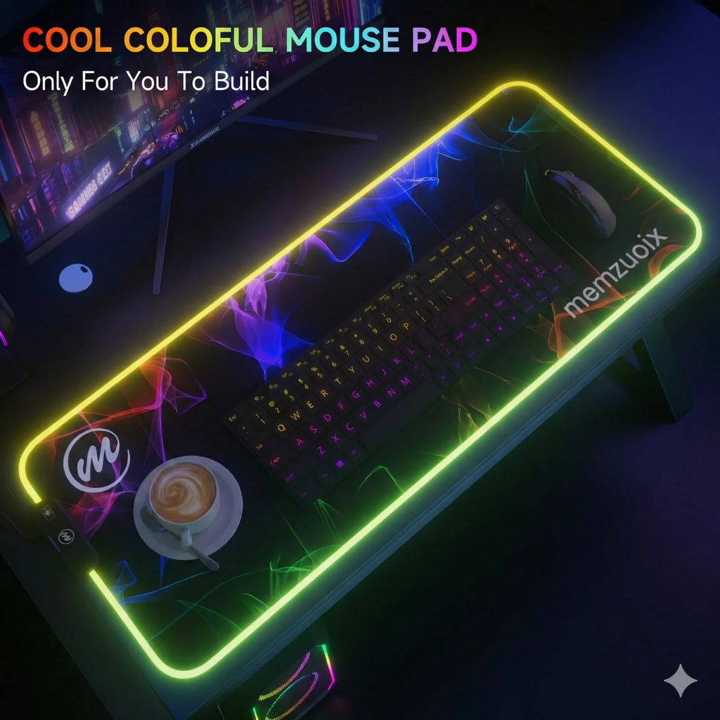 Experience Ultimate Gaming with our Large RGB LED Mouse Pad - 31.5" x 11.8", 12 Dynamic Lighting Modes, Anti-Slip Base, Waterproof & Stain Resistant!